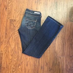 Express Jeans Boot Cut Size 4 Long 34”inseam